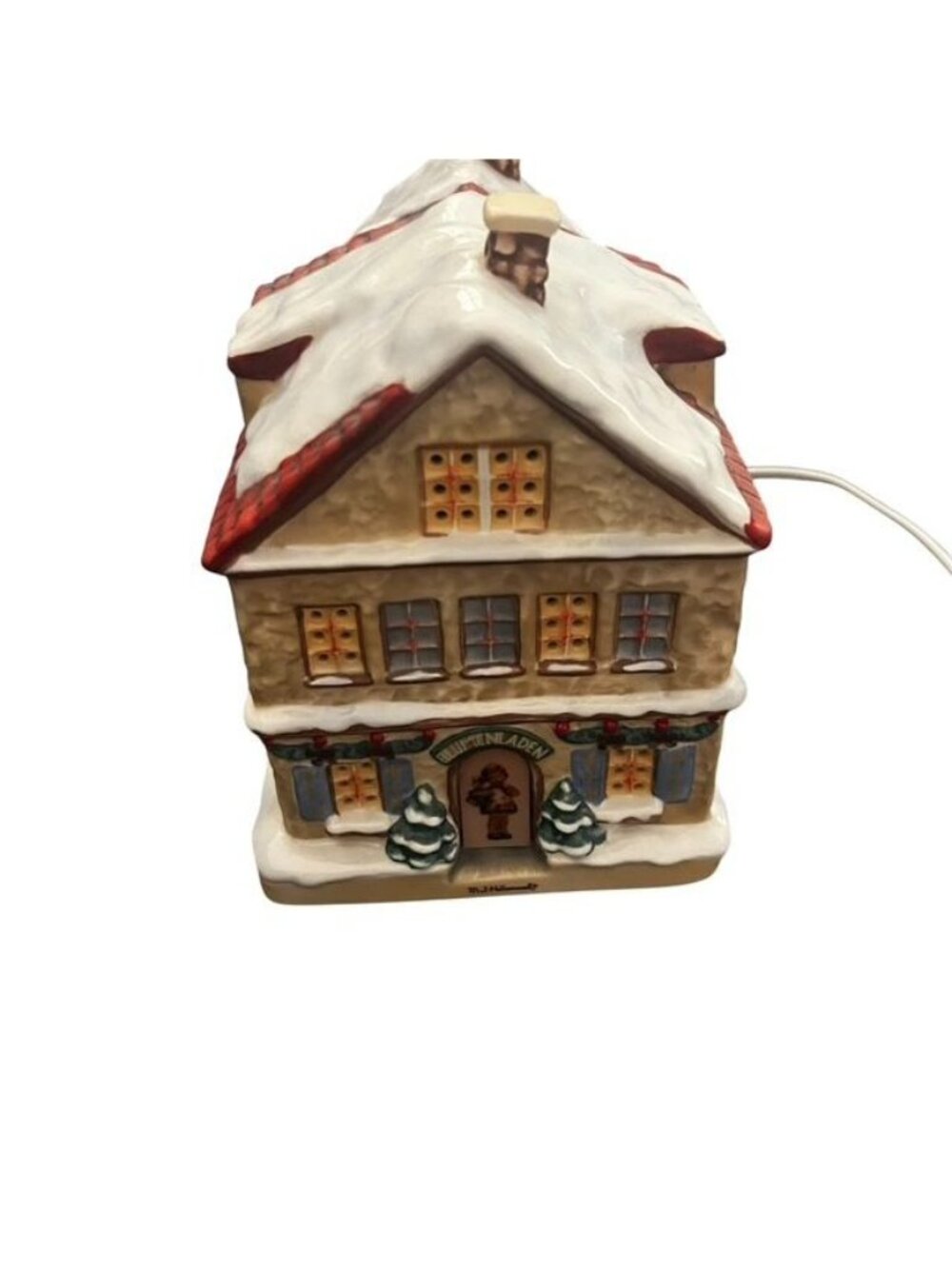 M.J. Hummel Warm Winter Wishes Blumenlanden Porcelain Christmas Village Building